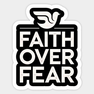 Faith Over Fear Christian Gift Sticker